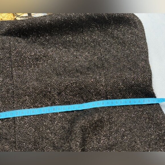 🆕 SELF-PORTRAIT 🧿 NWOT Black Tinsel Boucle Halter Mini Dress, Sz UK 12 US 8 - Picture 16 of 16